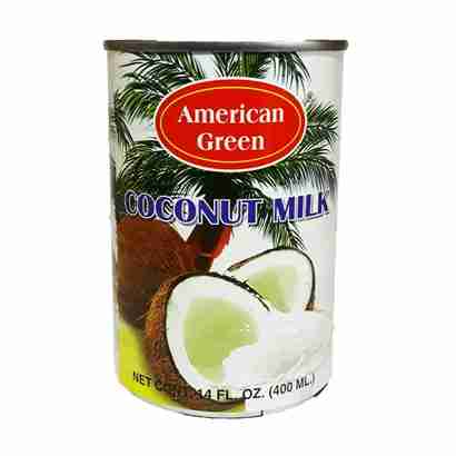 American Green Natural Coconut Milk Can 400 ml
